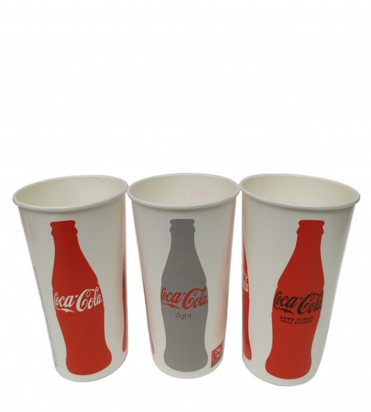 Coca Cola Pappbecher 500-600 ml