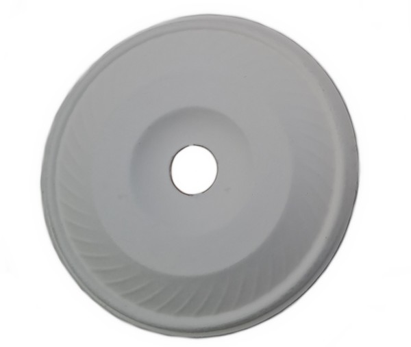 Bio Bagasse Deckel für Pappbecher 0,3l-0,4l(12oz-16oz) weiß 90mm
