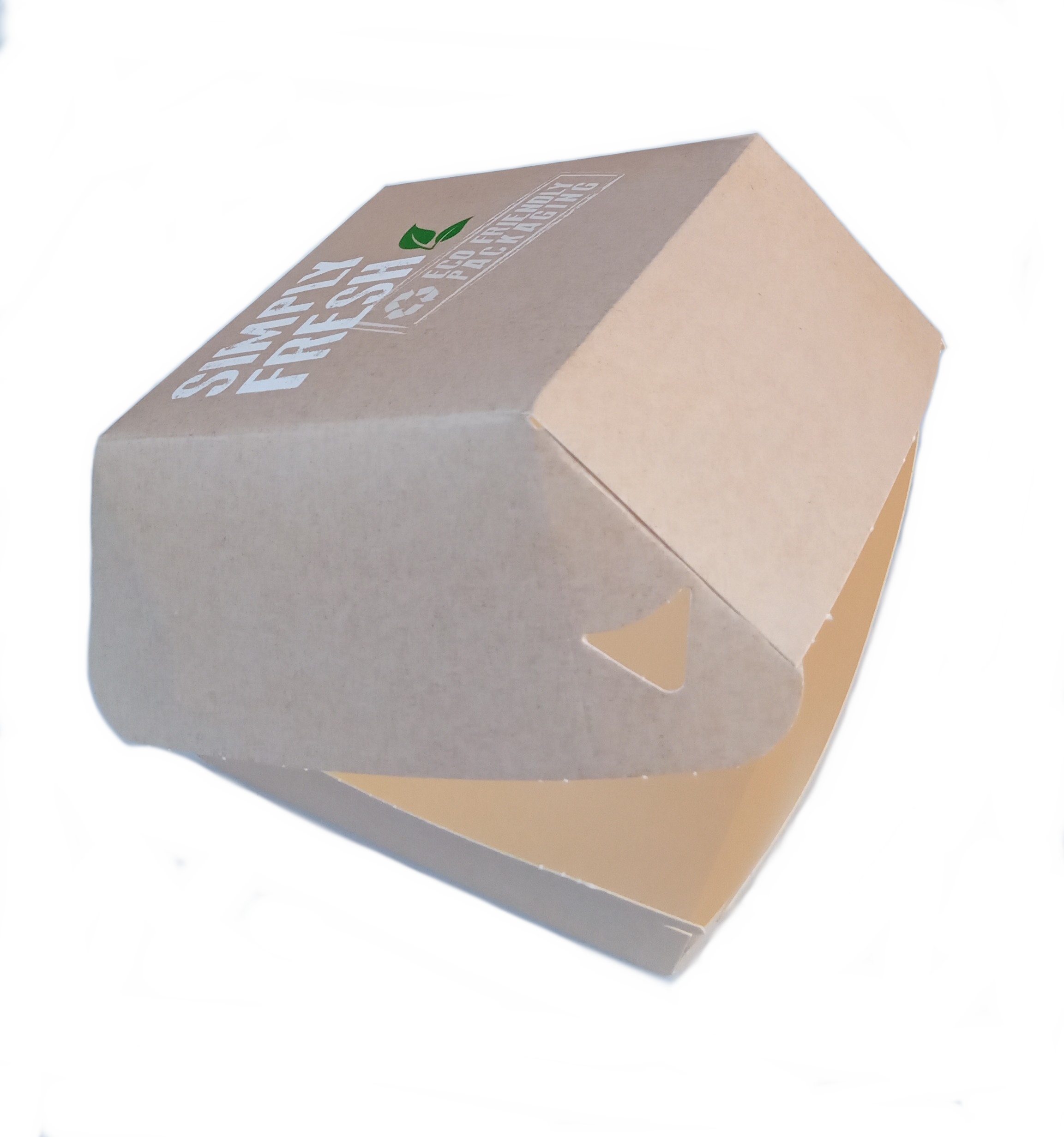 Simply Fresh Burger Box  Hamburger Box biologisch abbaubar kompostierbar 