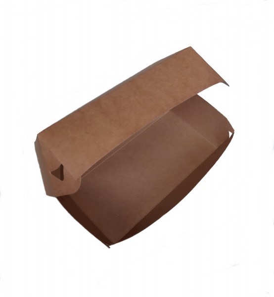 Burger-Box XL Kraftpapier +PE 20x10x8,5cm
